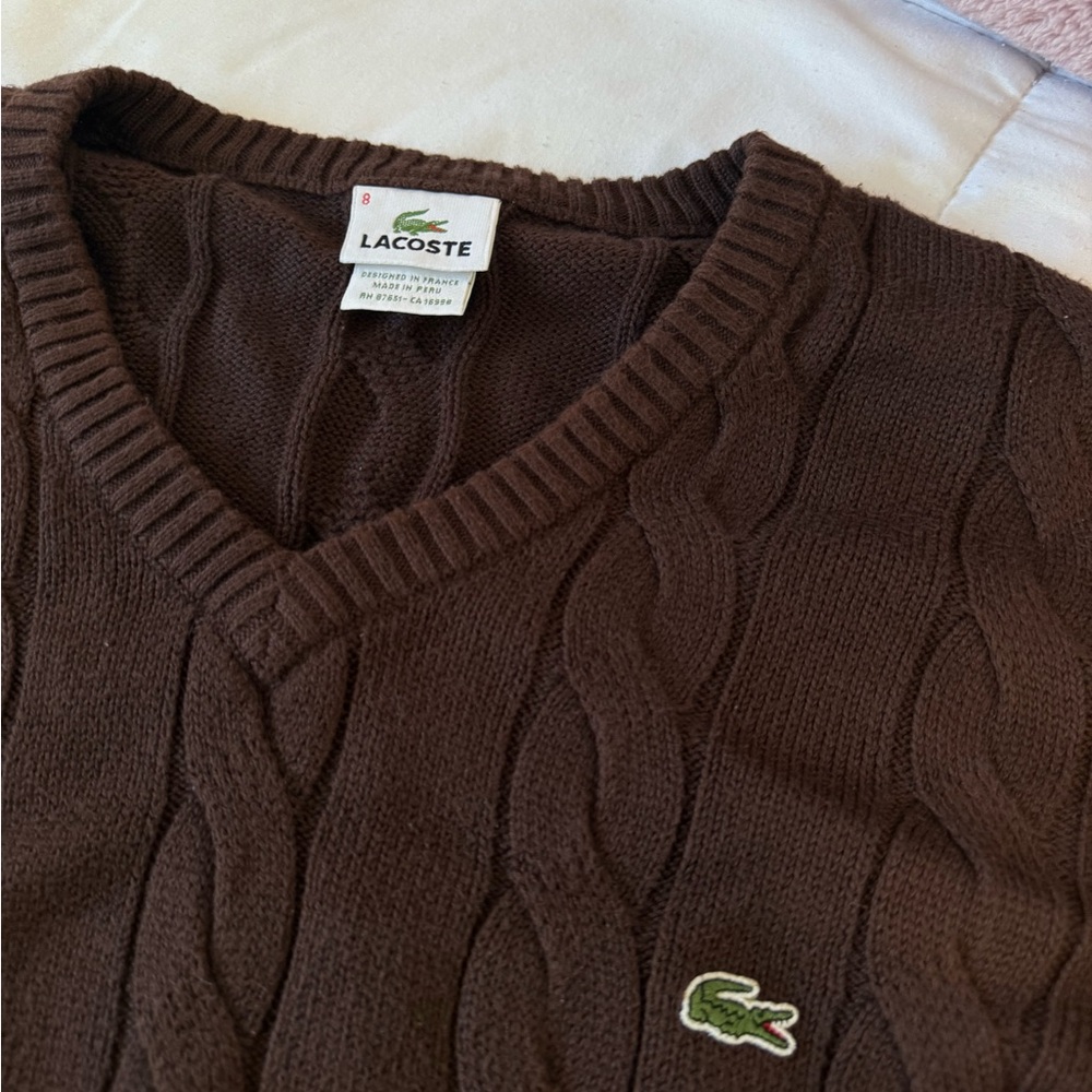 Vintage Lacoste Brown Sweater